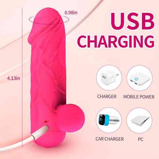 Реалістичний смарт-мінібратор для клітора Love Spouse фуксія — Смарт вібратори Вінниця