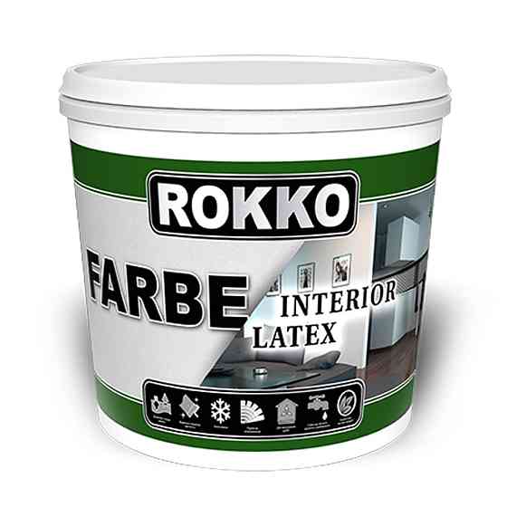 Латексна  iнтер’єрна фарба ROKKO (екологічно чиста)10 л Киев
