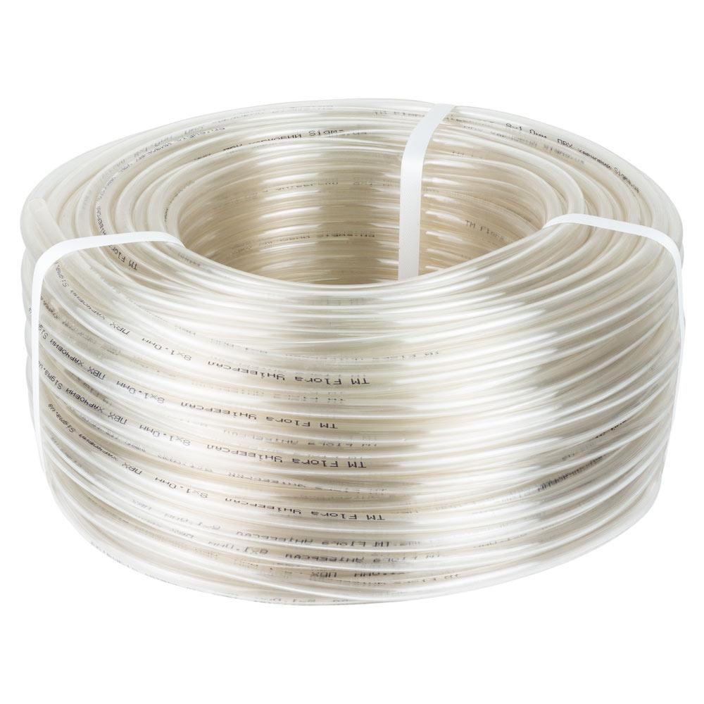 Шланг Універсал прозорий 8×1.0мм 100м FLORA (5067744) Київ - фото 1