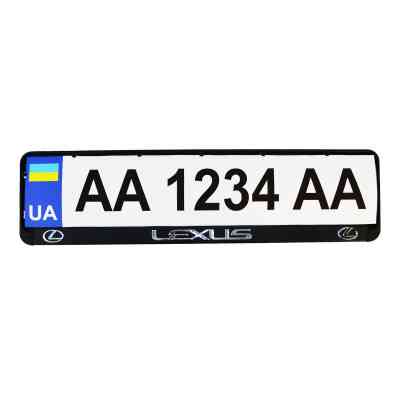 Рамка номерного знака CARLIFE пластик з об'ємними літерами LEXUS (2шт) (24-009) Вінниця