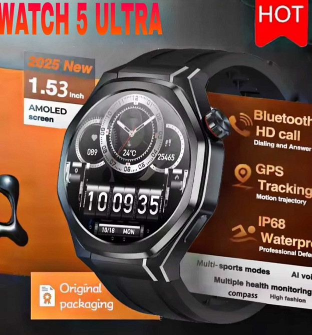 Смартгодинник: DT WATCH5 ULTRA. NFC. GPS. Compass. Barometr. Київ - фото 7