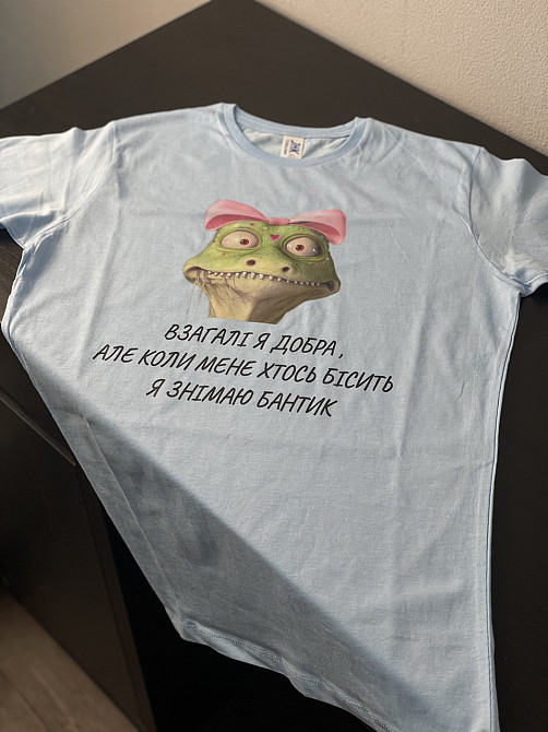 Футболка унісекс - "Взагалі я добра, але коли мене хтось бісить я знімаю бантик" Чернівці - фото 8