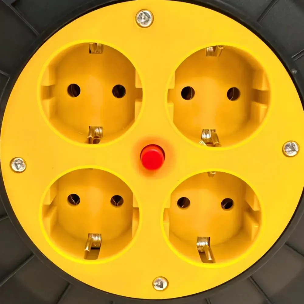 Удлинитель-катушка Lemanso 30м – 16A, с заземлением, защита от перегрузки Львов - изображение 4