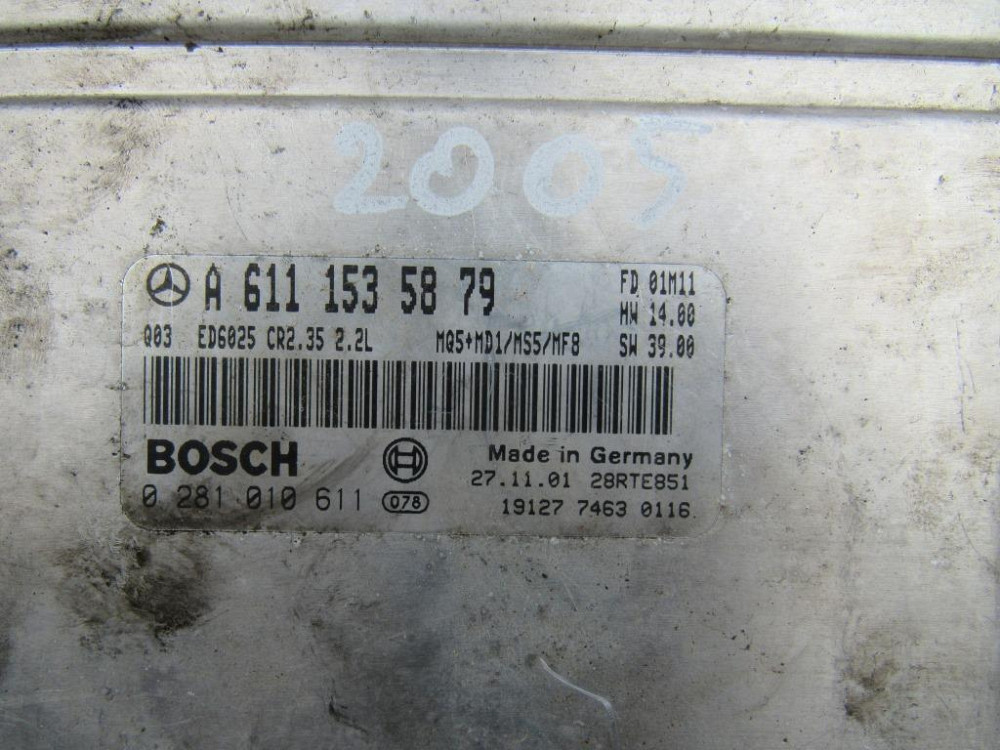 Блок керування двигуном Mercedes Sprinter 2.2 cdi 313 2000-2006 (A6111535879) Ковель - фото 2