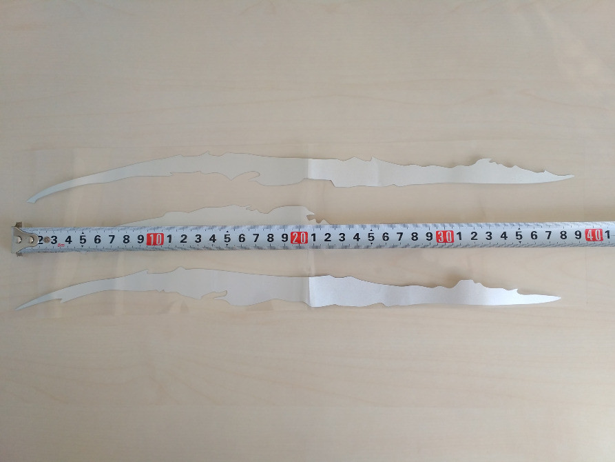 Наклейка на авто в виде Царапины Когтем Белая Свет Киев - изображение 4