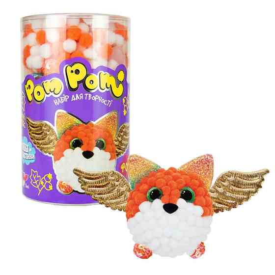 Дитячий набір для творчості Pom pom Фоксі Strateg 32017 (укр.) Вінниця