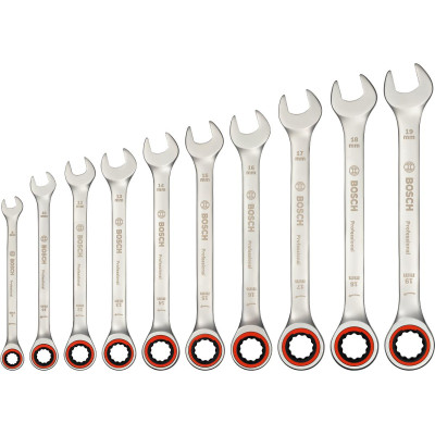 Ключ Bosch комбінований, набір 10шт (1.600.A02.AU0) Вінниця - фото 1