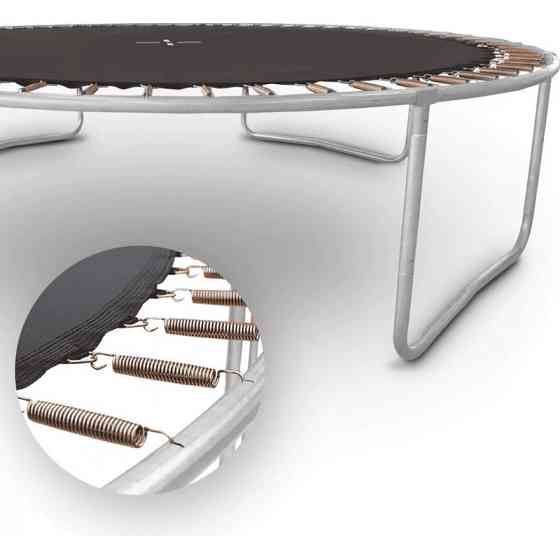 Батут OUTTEC Pumpkin з внутрішньою сіткою 12 футів 366 см чорний Київ