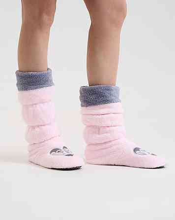 Женские Сапожки для дома - Розовый+Серый Nicoletta 502-2 37-38 Киев