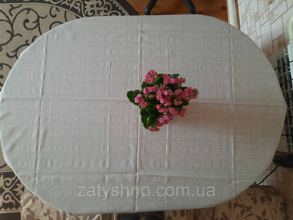Лянная скатерть 120*134 Киев - изображение 5
