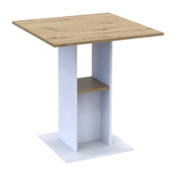 Стол в кухню Doros Коуд 70х70х74 см Белый/Дуб артизан (DRS-011439) Львов