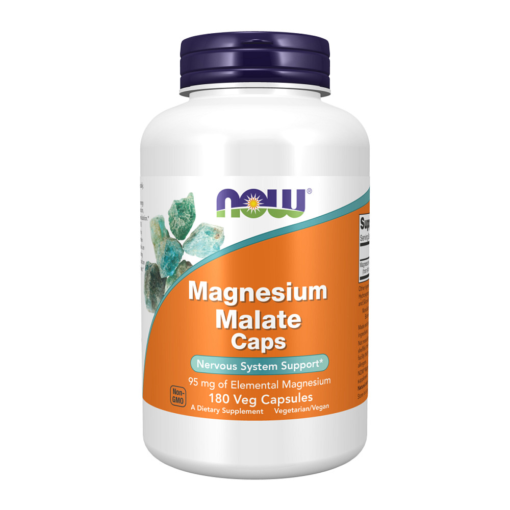 Магний малат Now Foods Magnesium Malate - 180 caps Луцк - изображение 1