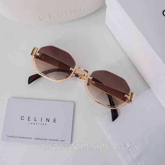 Сонцезахисні брендові окуляри Celine 0477 gold Київ