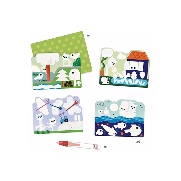 Набір для малювання водою Djeco Що заховано в саду (DJ09063) Харків - фото 1