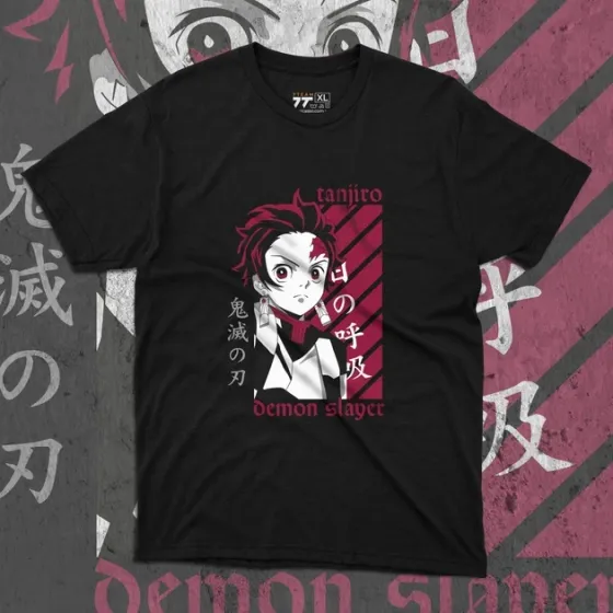 Футболка для подростка мальчика с принтом Клинок, рассекающий демонов Танджиро Камадо 3 Размер 160 Anime10391 Днепр