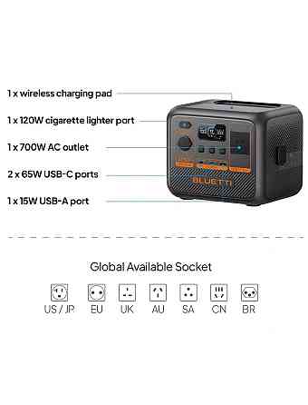 Зарядна станція Bluetti AC50P, 504Wh, 700W, LiFePO4 ( Чорний ) Харьков