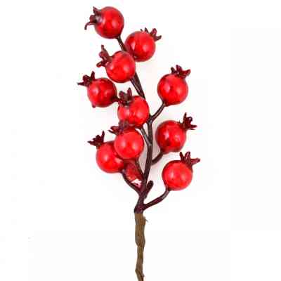 Декоративная ветвь YES! Fun с красными ягодами граната, 18 см (973525) Винница