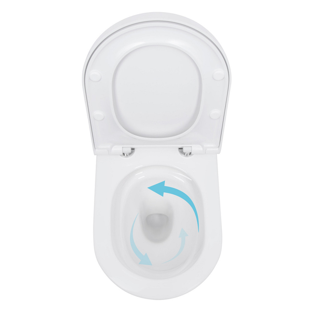 Унитаз подвесной Qtap Scorpio ML Ultra Quiet 490×365×325 мм, с сиденьем Soft-close MagLock, White QTSCOML26W49622 Киев - изображение 6