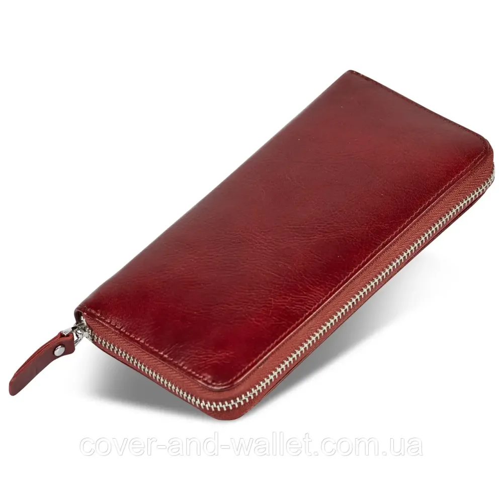 Презентабельный мужской портмоне клатч из гладкой кожи Boston Коричневый Киев - изображение 2