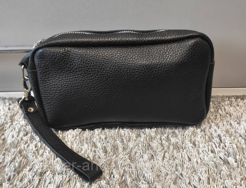 Чоловіча шкіряна барсетка клатч на блискавці PS Leather Київ - фото 9