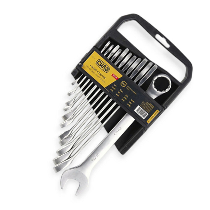 Набір ключів ріжково-накидних дюймових 1/4" - 15/16" 12 шт (планшет) Мукачево - фото 1