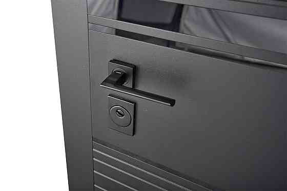 Входная дверь Abwehr Megapolis MG3 Sunset 554 Черная шагрень + Белый супермат 860*2050 мм Киев