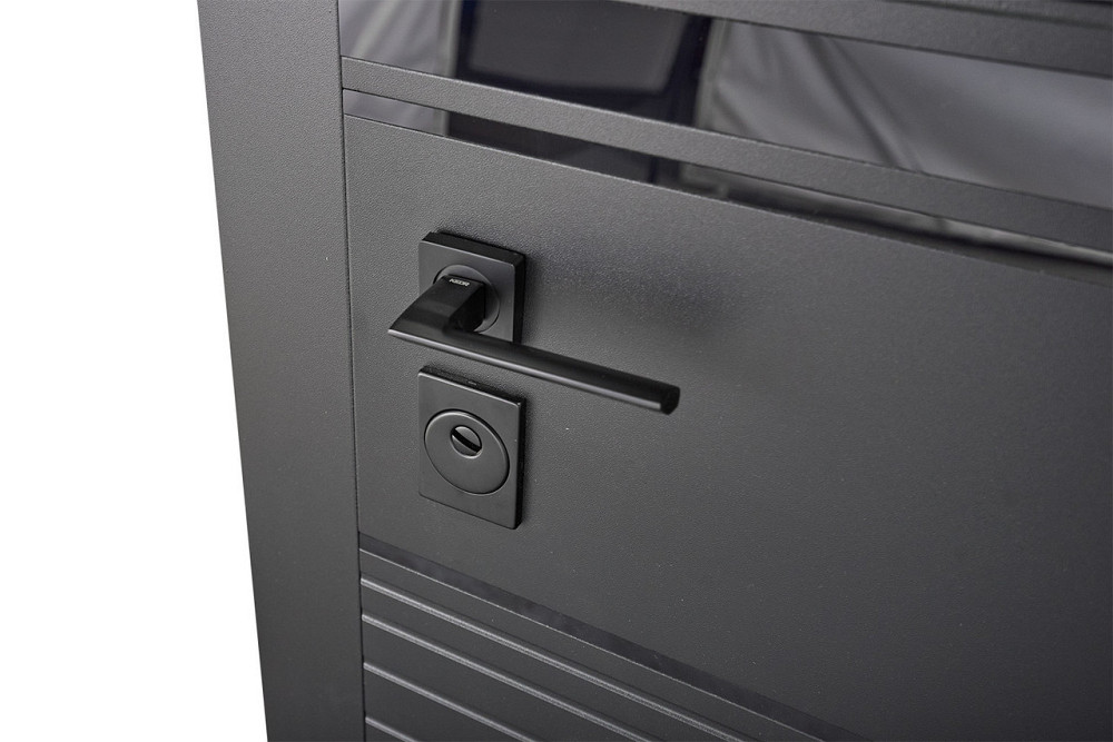 Входная дверь Abwehr Megapolis MG3 Sunset 554 Черная шагрень + Белый супермат 860*2050 мм Киев - изображение 6