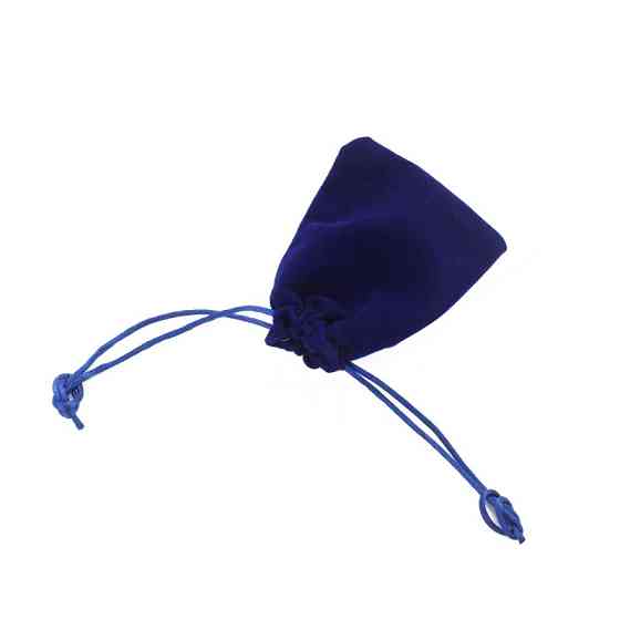 Подарочные мешочки из бархата на затяжках 10x15 см, 50 шт, синие, упаковка для ювелирных изделий и сувениров Киев