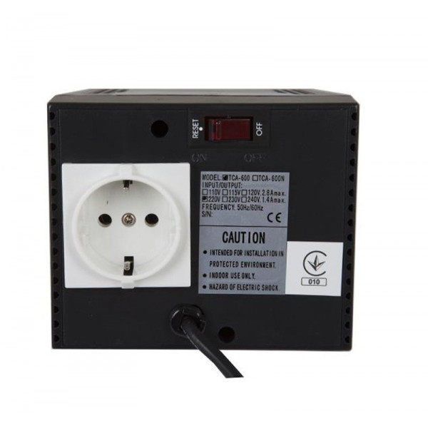 Стабілізатор напруги PowerCom TCA-2000 чорний (TCA-2000 ЧОРНИЙ) Київ - фото 2