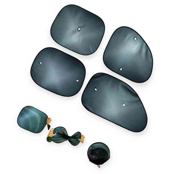 Шторка на присосках на бок прямоугольная 2шт х 44x38см солнцезащитная Мукачево