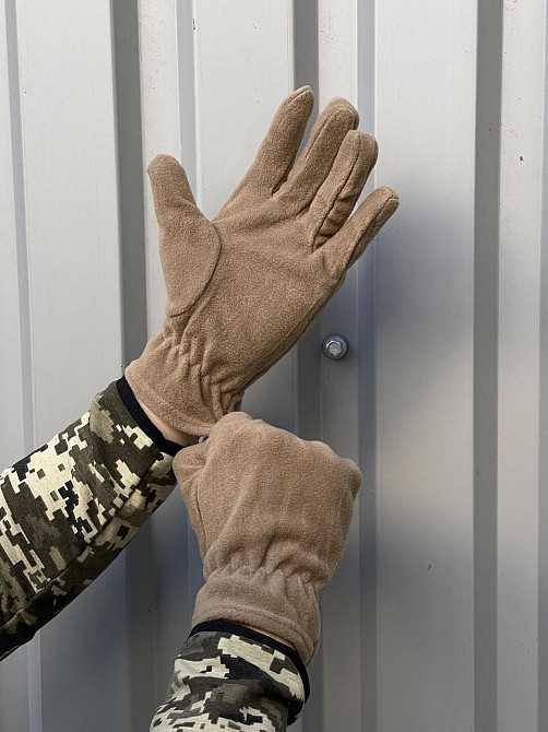 Перчатки чоловічі зимові теплі теплі фліс Одеса - фото 2