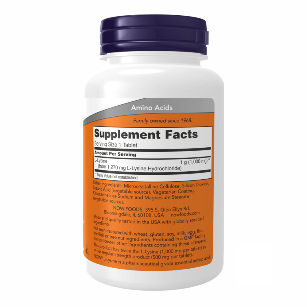 L-лизин Now Foods L-Lysine 1000mg 100 таб Киев - изображение 5