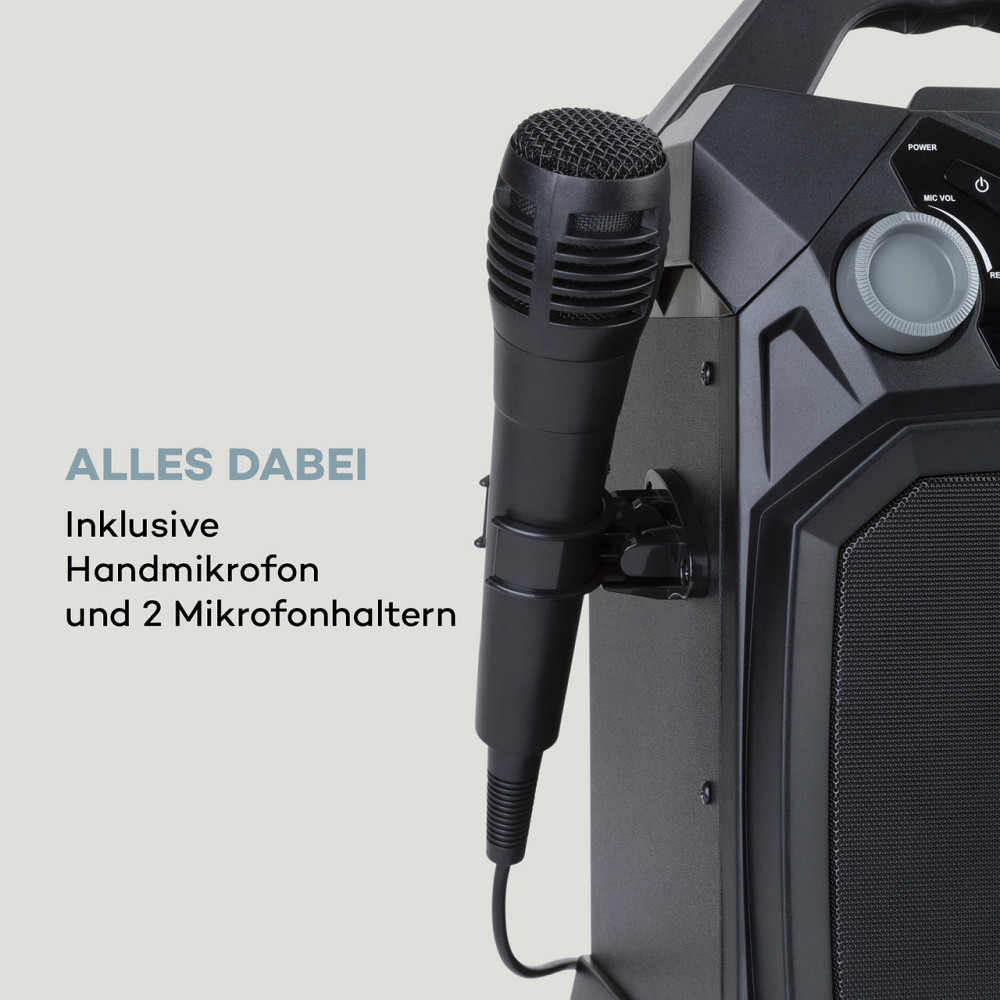 Караоке-система Rockstar LightShow BT USB Line-In/Out 2 x 6,3 мм, черный (Германия, читать описание) Ровно - изображение 9