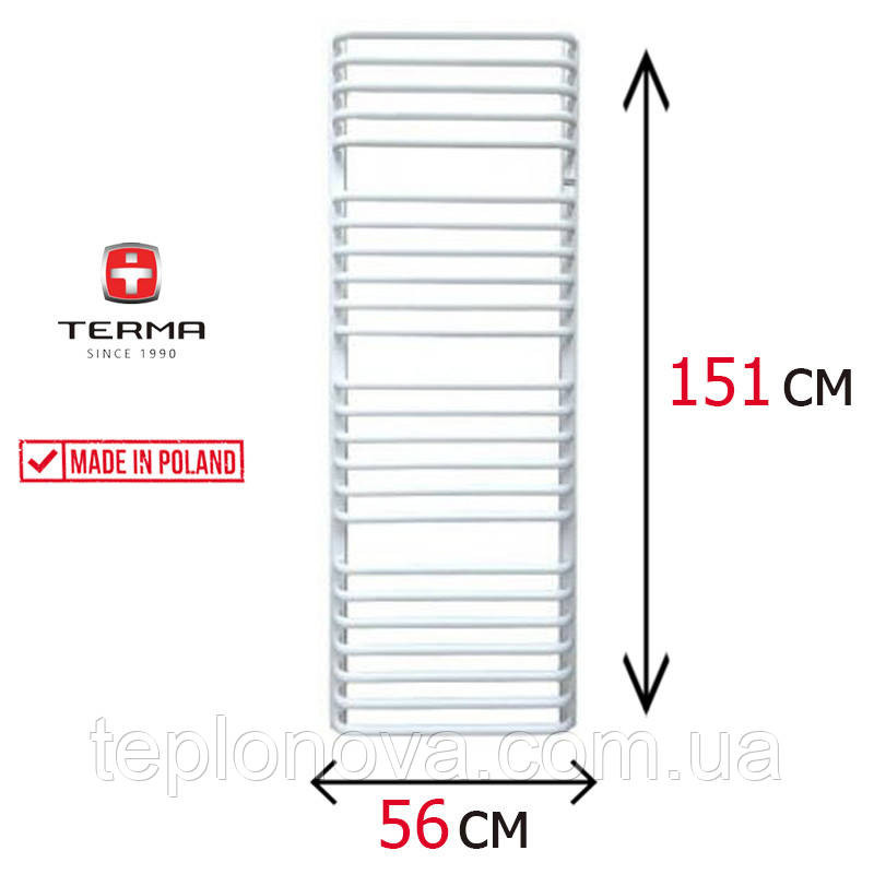 Водяна рушникосушка біла 1510х560 Terma Alina Чернівці - фото 1