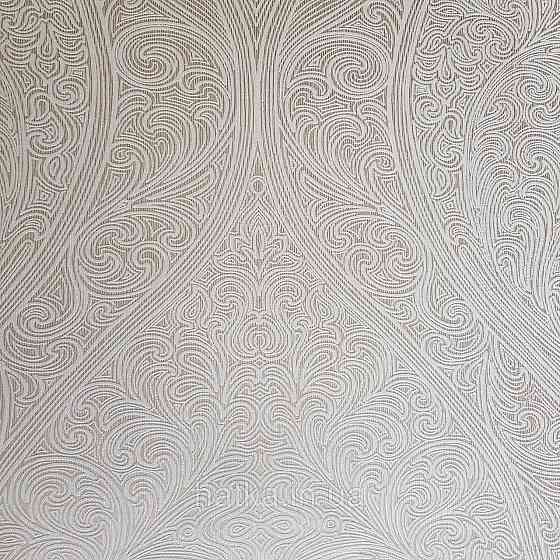 Шпалери метрові вінілові на флізелін Villa Marburg Lombardi вензель великий структурний блакитні на Київ