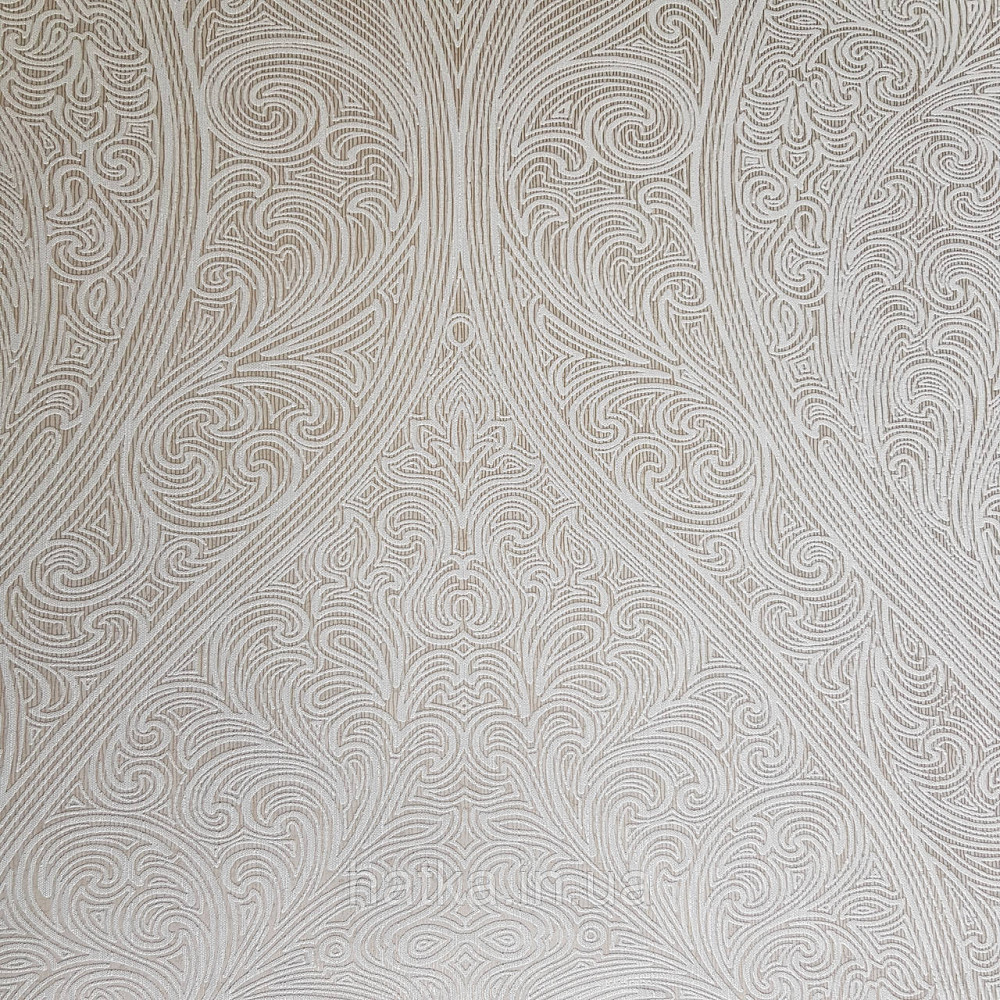 Шпалери метрові вінілові на флізелін Villa Marburg Lombardi вензель великий структурний блакитні на Київ - фото 5