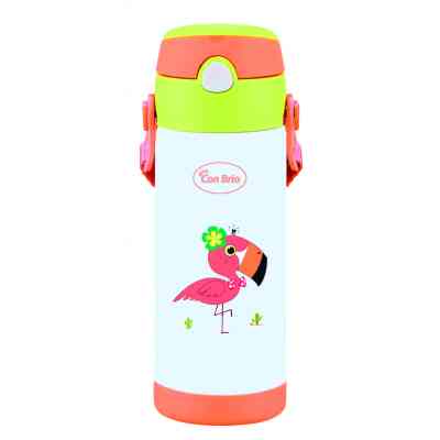 Термос Con Brio з трубочкою 350 мл Фламінго (CB-391-flamingo) Винница