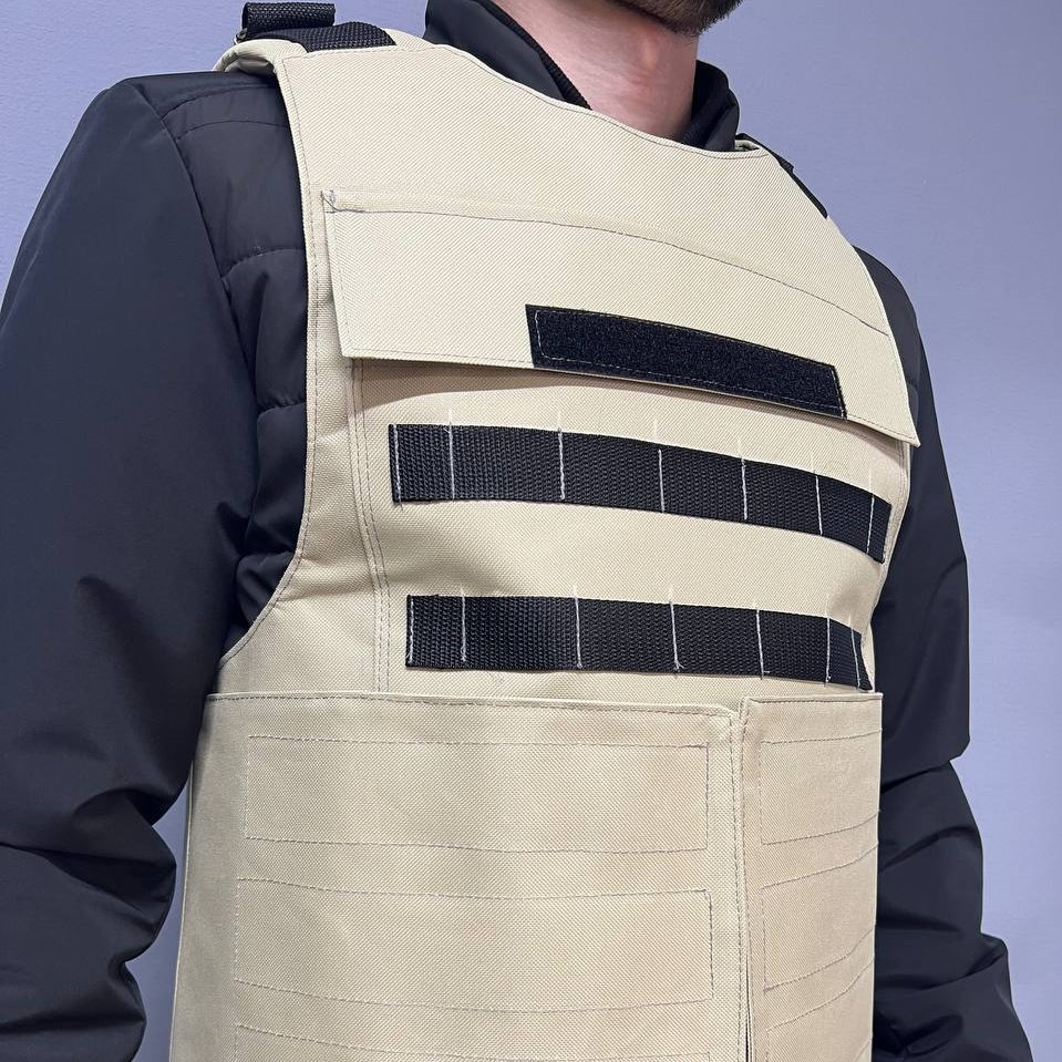 Армійська плитоноска тактична, чохол для плит з розвантаженням, пісочнаMasterSem Київ - фото 4