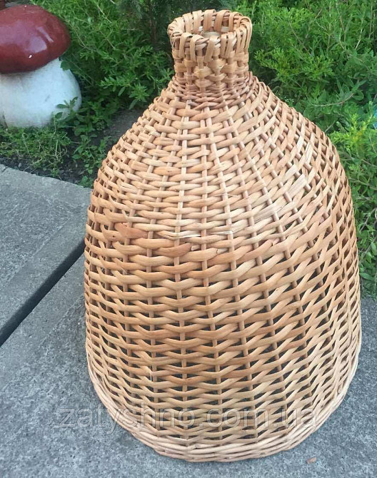 Плетена люстра із лози | люстри плетена під розмір | люстра гарна під розмір Київ - фото 2