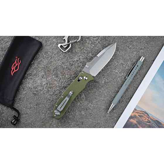 Ніж складаний Ganzo D704-GR, зелений (D2 сталь) Киев
