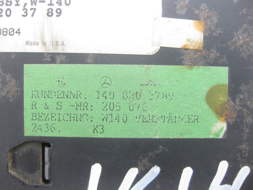 Mercedes-Benz  A1408203789 Аудіопідсилювач S-class W140 Одеса - фото 7