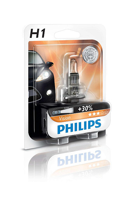 Галогенова лампа PHILIPS 12258PRB1 H1 55 W 12 V P14,5s Premium Харків - фото 1