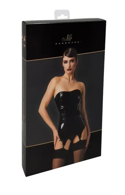 Корсет із підв'язками для панчіх Noir Handmade F381 Dominae Venom PVC corset-belt XS Львов - изображение 8