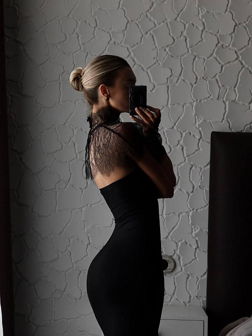 Жіноча елегантна довга сукня з кружевом, віскоза з кружевом Одеса - фото 4