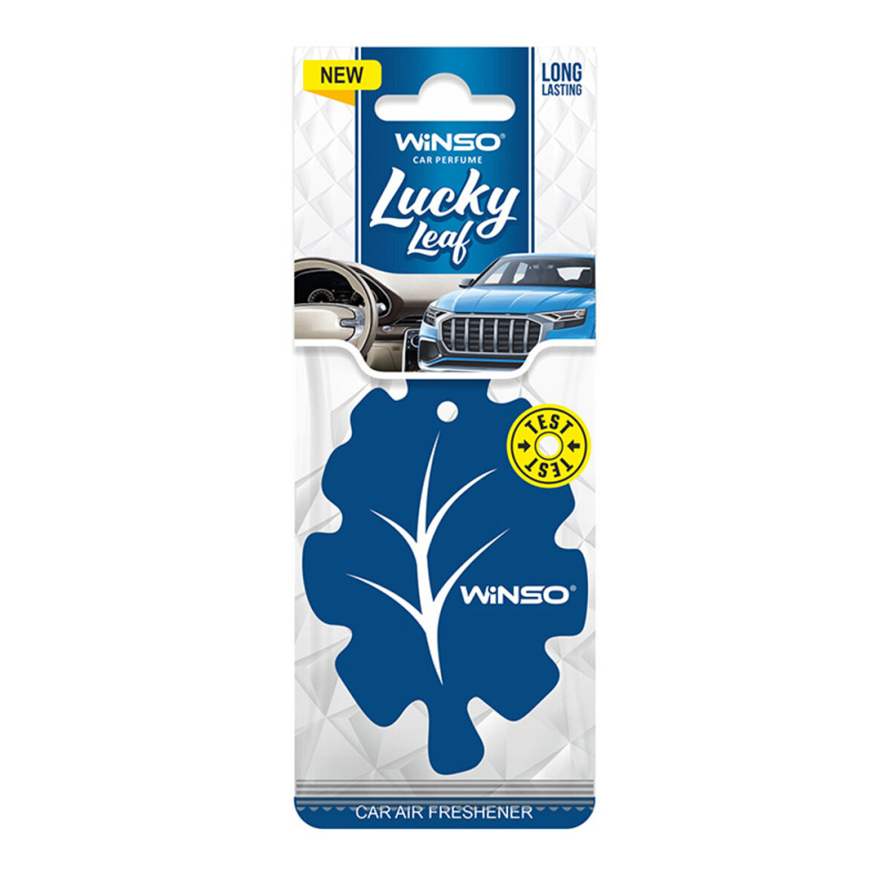 Освежитель воздуха WINSO Lucky Leaf, целлюлозный ароматизатор, New Car Київ - фото 1