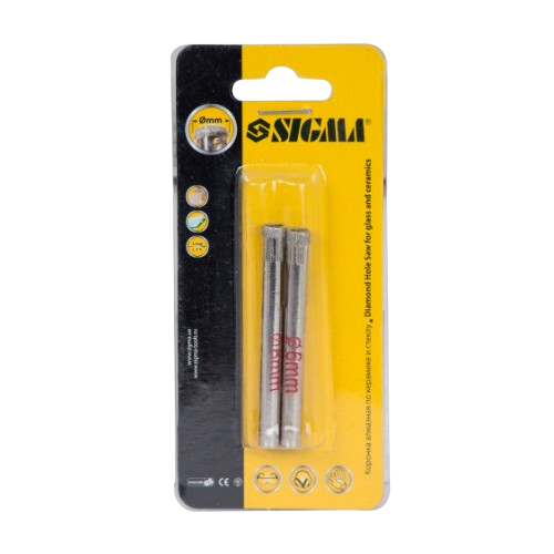 Коронка алмазна по керамиці та склу d6мм SIGMA Житомир - фото 3