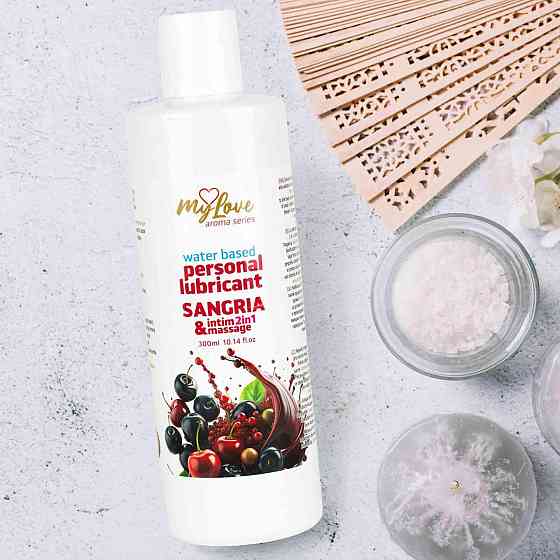 2в1 лубрикант та масажний гель - MyLove Aroma Series Intim&Massage Sangria, 300 мл Sex Aura Київ