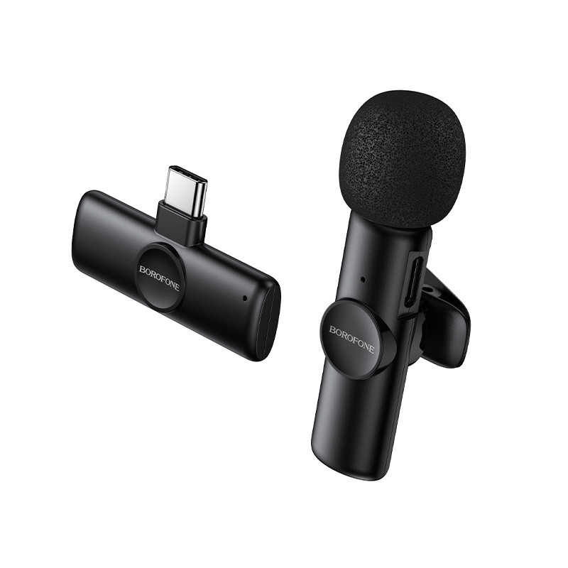 Бездротова мікрофонна система BOROFONE BFK16 Winner (Type-C) Black Одеса - фото 4