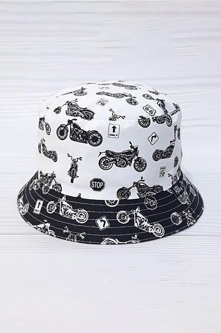 Панамка  детская, летняя для мальчика, 100% хлопок, материал коттон, белая, летняя шапочка Крохатушка одяг 51-52 Киев - изображение 1