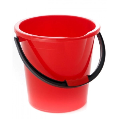 Ведро хозяйственное Горизонт Комфорт Красное 10 л (гор-02040/червоний) Винница - изображение 1